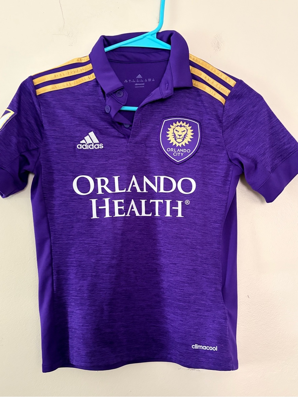 Unisex Kids Orlando City SC Adidas Home Purple Soccer Jersey Size Medium